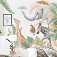 thumbnail image 2 of Un conjunto de calcomanías de pared de animales de plantas tropicales, pegatinas de pared, decoración de pared para sala de estar, dormitorio, cocina y oficina TUNC Sencillez, 2 of 5