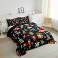 thumbnail image 3 of Manfei Kids Xmas Gifts Queen Comforter Set,Cartoon Christmas Tree Nutcracker Bedding Sets,Happy New Year Bedding Comforter Set For Teens,Ultra Soft Home Decor Reversible,3 Pieces, 3 of 8