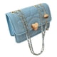 thumbnail image 1 of Bolso de hombro para mujer con hebilla de corazón, elegante y versátil bolso azul para quienes buscan estilo en verano, 1 of 8