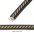 thumbnail image 2 of Uxcell 3.3Ft x 0.79" Moldura Autoadhesiva para Paredes, Moldura de Espejo Flexible, Tira de Paneles de Pared Autoadhesiva para Bordes de Suelo y Pared, Negro/Dorado, 2 of 7