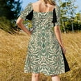 thumbnail image 3 of Willow Bough wood Watercolor pattern Sleeveless Dress dress for women summer prom clothes, 3 of 6