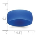 thumbnail image 2 of Silicone Blue 8.70mm Flat Edge Band Size 8 Ring for Women and Men, 2 of 2