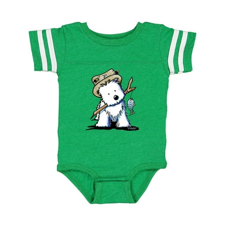 

Inktastic Westie Fishing Buddy Gift Baby Boy or Baby Girl Bodysuit