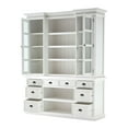 thumbnail image 6 of Novasolo Home Decorative Library Hutch with Basket Set - White, 6 of 7