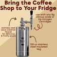 thumbnail image 3 of The Original Royal Brew Nitro Cold Brew Coffee Maker - Coffee Shop Quality Nitro Coffee at Home - 128 oz Extra Large Home Keg, Nitrogen Gas System Coffee Dispenser Kit - Use Nitrogen or Nitrous Oxide, 3 of 10