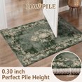 thumbnail image 2 of 2x3 Entryway Rug Bathroom Rugs for Front Door Bedroom Kitchen, Washable Vintage Print Carpet, Floor Mat with Non Slip Backing, 2 of 8