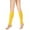Yellow, variant on Luxalzxs Leg Warmers for Women Girls 80s Ribbed Leg Warmer for Neon Party Knitted Fall Winter Yoga Sports Socks