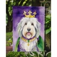 thumbnail image 3 of Old English Sheepdog King of Mardi Gras Garden Flag 11.25 in x 15.5 in, 3 of 5