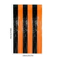 thumbnail image 2 of 2pcs 39x79 In Halloween Black and Orange Tinsel Curtain for Entry Doors - Great for Spooky Decor, Parties, and Celebrations, 2 of 4