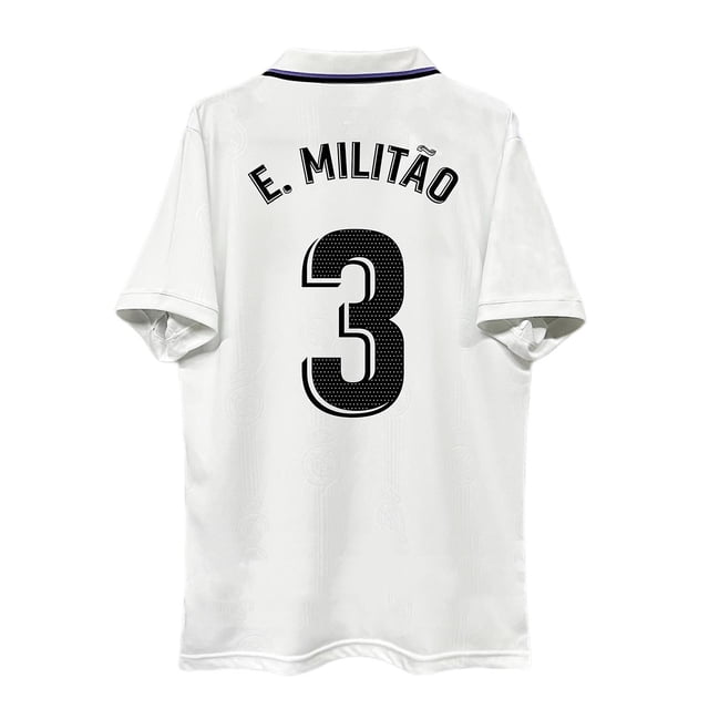 22-23 Camiseta Real Madrid CF Local Número 3 E.militao Jersey-XXL- BmatwkZeng Bmatwe Jersey