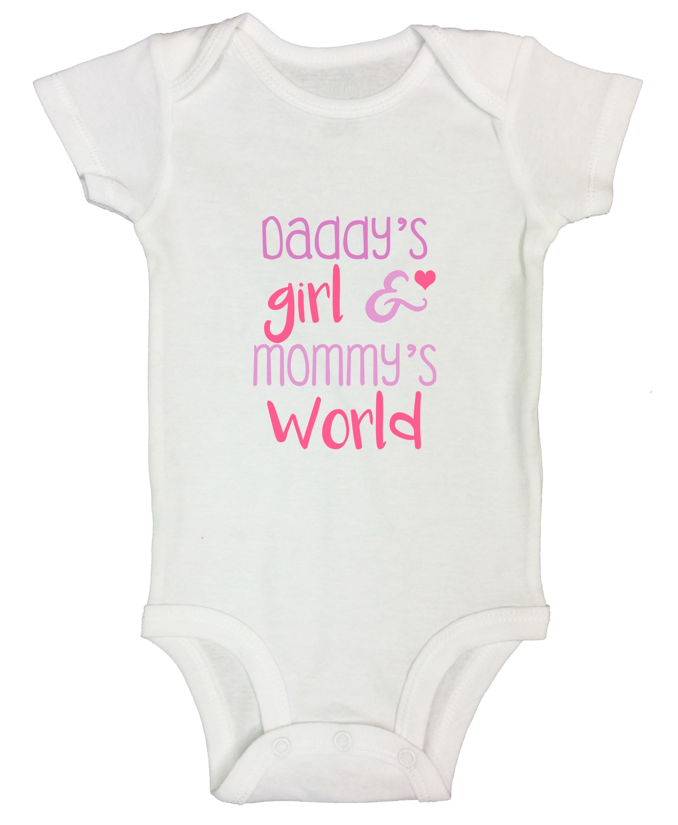 daddy's girl and mommy's world onesie