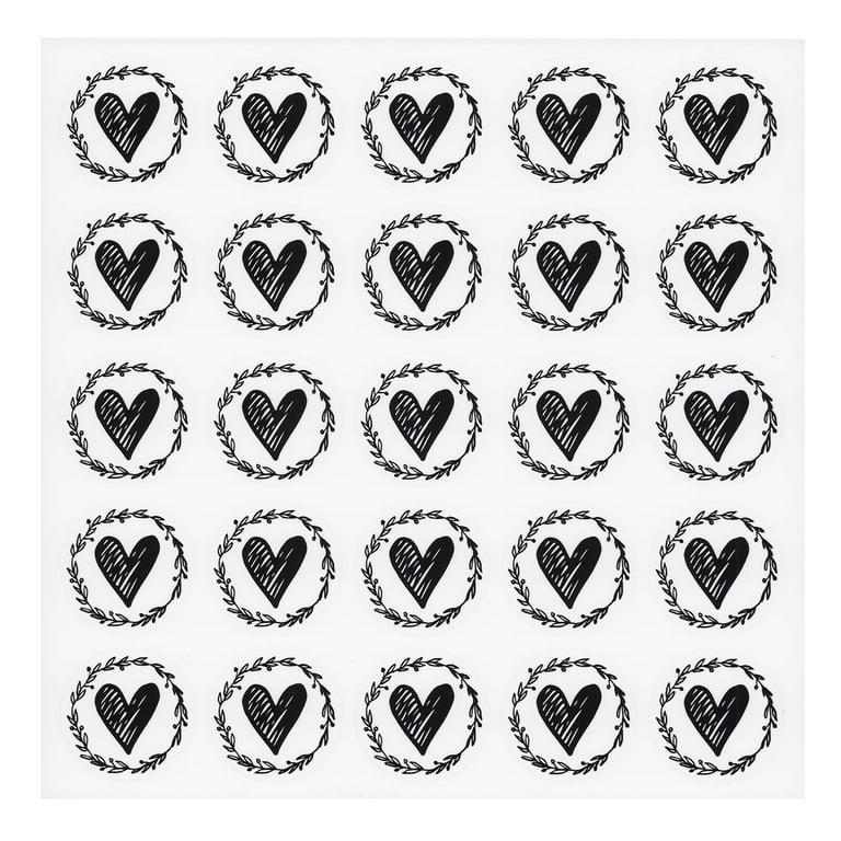 140-280 Heart Stickers, 0.75 1.25 Small Heart Stickers, Medium