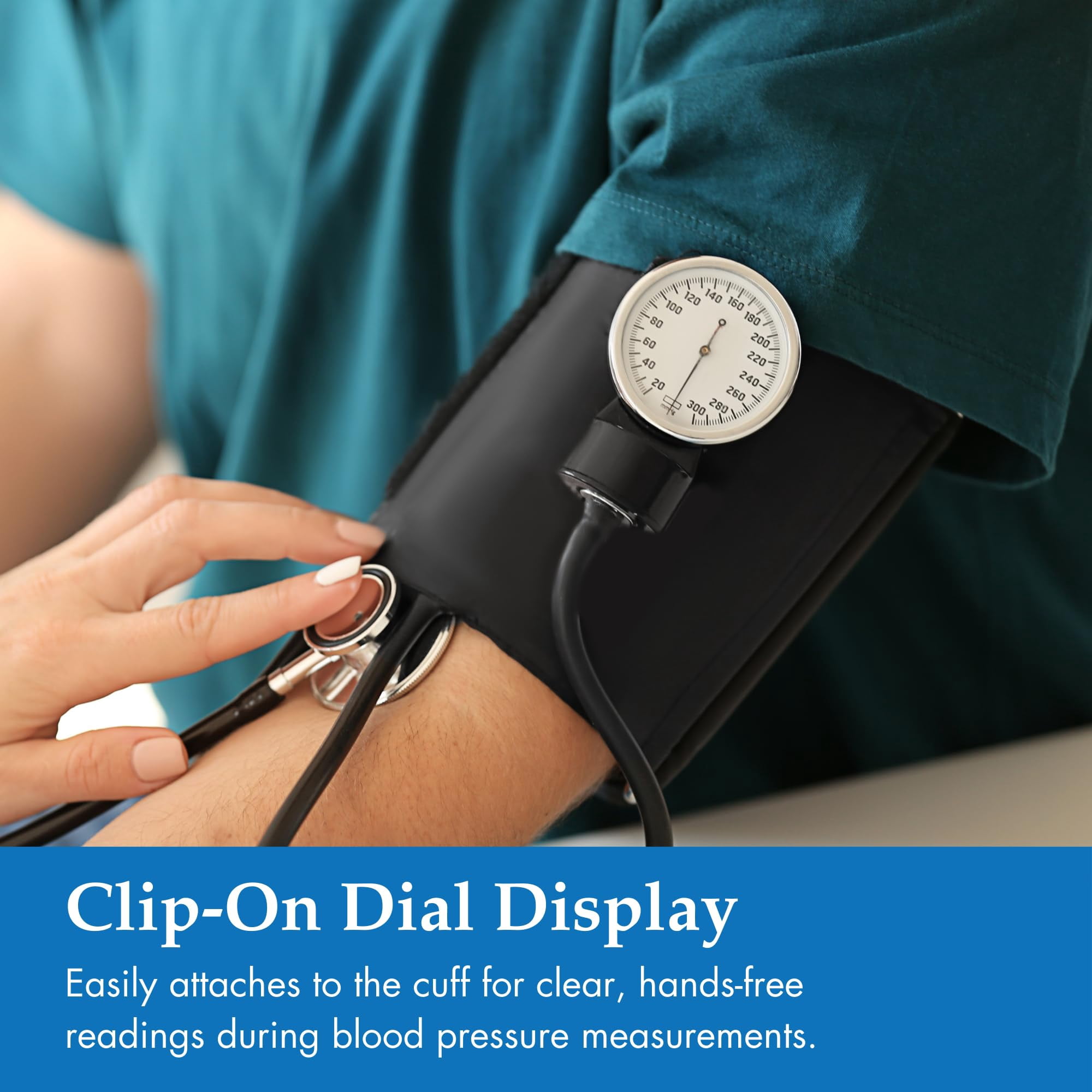Henry Schein Prosphyg Aneroid Sphygmomanometer –Pediatric Size 9 (5.1"–7.6") Black Cuff, Manual Blood Pressure Monitor, Reusable, Dial Display, Latex-Free, Includes Leatherette Carrying Case – 1 Each