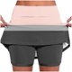 thumbnail image 2 of Pantalones Cortos Atléticos de Mujer de Cintura Alta Pantalones Ligeros de Impresión Delgados con Bolsillos, 2 of 6