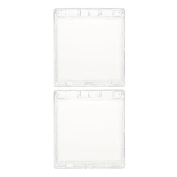 2 fundas para timbre de puerta resistentes a la lluvia y a la intemperie, transparentes.