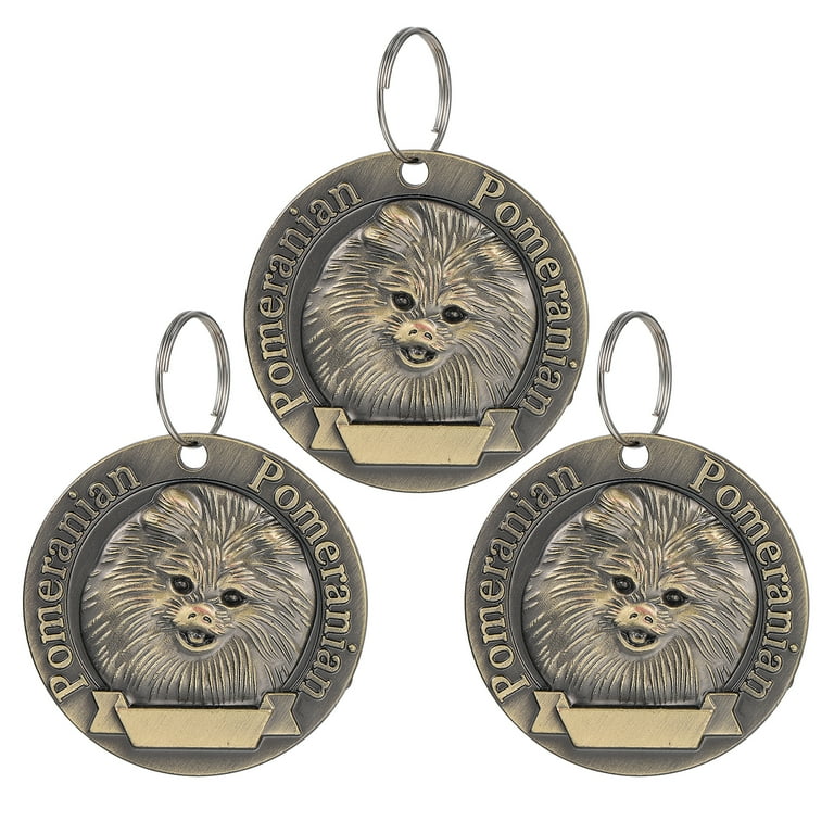 3pcs Vintage Pet ID Tag Personalized Name Tags Zinc Alloy Dog Tags