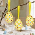thumbnail image 4 of Easter Wrapped Foam Egg Ornaments Floral Plaid Egg Decorations Personalized Party And Holiday Decor Hanging Accents, 4 of 6