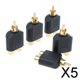 thumbnail image 1 of 5x 1 RCA Macho a 2 Phono Hembra Y-splitters Baoblaze Conector AV Adaptador de Audio Video 5 piezas, 1 of 8
