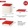 thumbnail image 3 of Folding Storage Box with Building Lid for Duplo Blocks L Collapsible Storage Bin QtToy Container for Lego Bricks (), 3 of 8