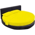 thumbnail image 2 of 84" Diameter, Elegant 4-Piece Round Bed Sheet Set - 600 TC Pima Cotton, Perfect Fit & Comfort (15" - 18") Deep Pocket, Round Bed Sheet Set 84" Diameter, Solid (Yellow), 2 of 5