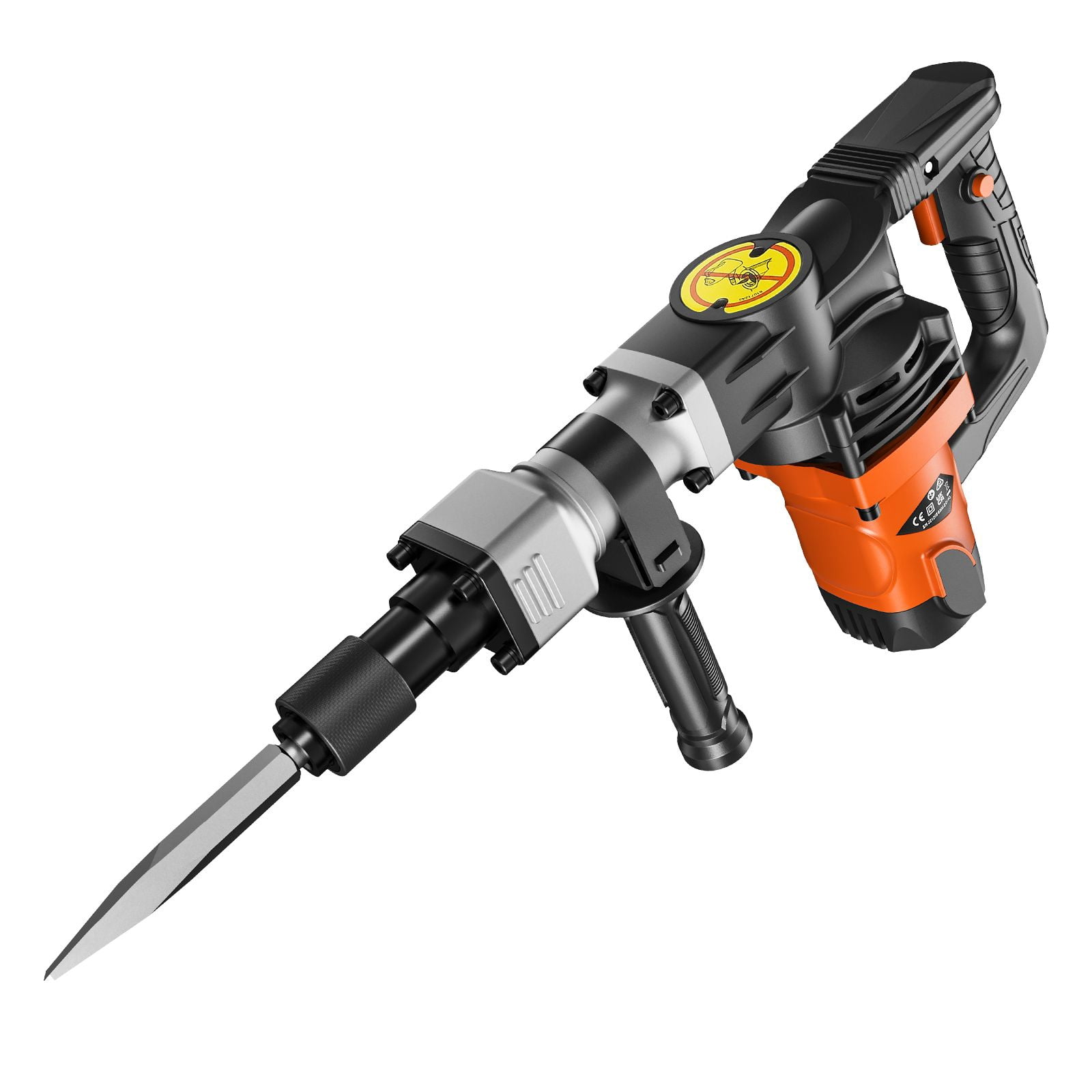 1400W Electric Demolition Hammer, Jack Hammer Concrete Breaker Kit with 2 Chisel Bits, Powerful Construction Tool