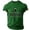 #002#- Dark Green, variant on Mens Shamrock Shirt St. Patrick's Day Beer Day Shirts Short Sleeve Big and Tall Shirt Novelty Crew Neck T-Shirt Hello Darkness My Old Friend Graphic Tee, Army Green XL