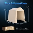 thumbnail image 6 of ADVANCE OUTDOOR 6.00 x 8.00 x 7.00 Ft Beige Carport, 6 of 10