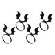 thumbnail image 4 of 4pcs Halloween creativo en forma de tapa de servilleta anillos de servilleta de Halloween (Negro), 4 of 5