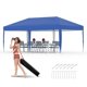 thumbnail image 3 of Historyli Tienda de campaña plegable de 10 x 20 pies, resistente, impermeable, con 3 alturas ajustables, color azul, 3 of 7