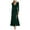 Green, variant on OSOLU Women Solid Color New Evening Dress Form Fitting V-Neck With Side Ruffles Side Slit Long Sleeve Dress Soft Sundress Vacation 2025 Elegant Classy Dresses