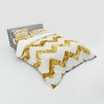 thumbnail image 3 of Ambesonne Chevron Bedding Set 3 Pcs, Zigzag Pattern Modern, Twin XL, Pale Coffee White, 3 of 3