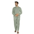 thumbnail image 5 of Inkmeso SolidNightwearSet For Men's Short Sleeve Pjs Loungewear Sets Soft Cotton Designer Sleepwear, 5 of 7