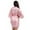 Pink, variant on Women Kimono Bathrobe Rhinestones Bridesmaid Robes Short Satin Party Bathrobes S-2XL