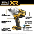 thumbnail image 2 of Llave de impacto inalámbrica DEWALT 20V MAX 1/2 Hog Ring DCF961B, 2 of 9