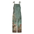 thumbnail image 4 of TrendOFT Casual Jumpsuits For Women Summer Comfortable Hip Hop Jogger Spring Folar Hi Waist Straight Leg Pants Plus Size Womens Overalls Rompers Green S, 4 of 4