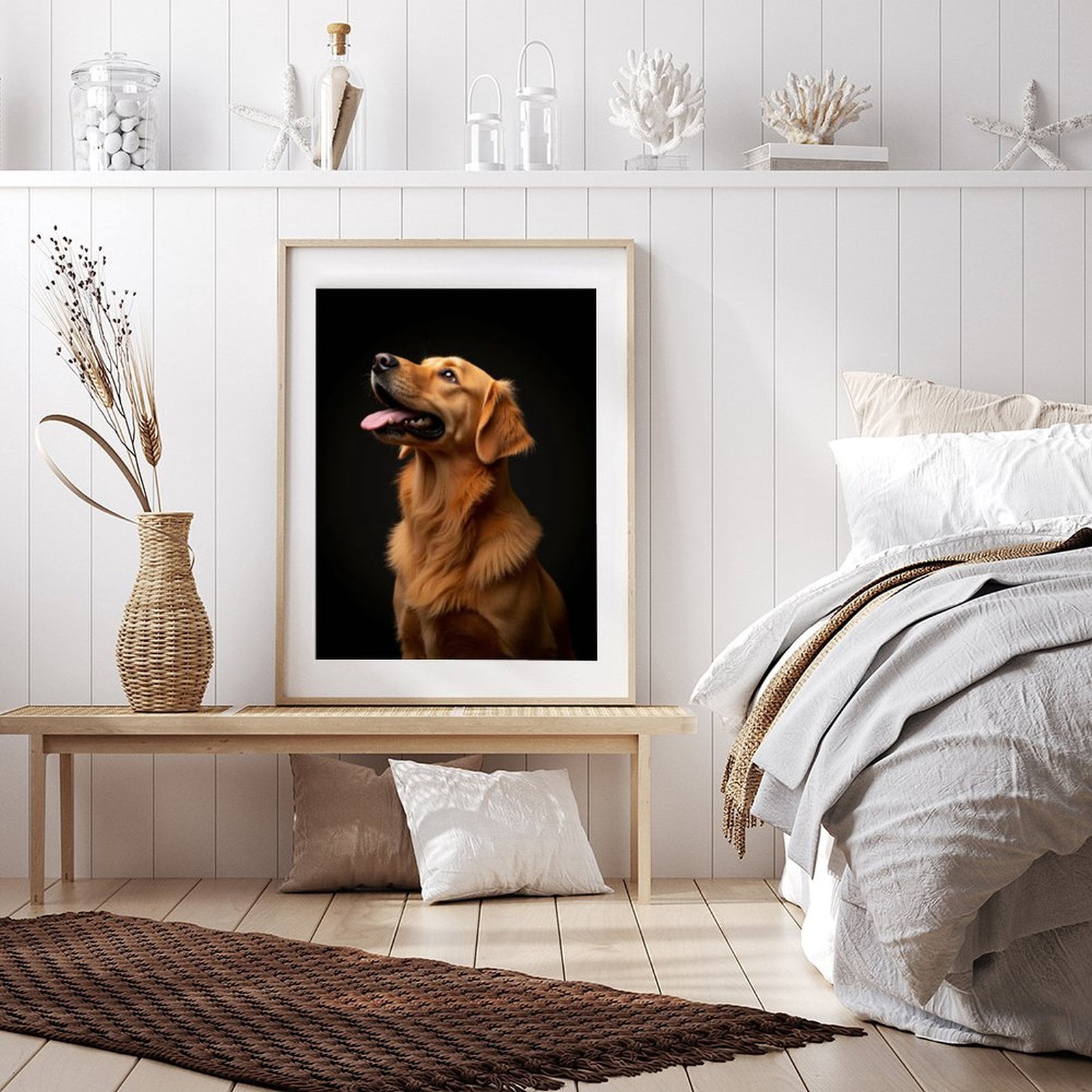 Diamond Art Kits for Adults - 5d Golden Retriever Portrait Bliss Diamond Painting for Adults, Diamond Art for Adults Beginners, Diamond Painting Kits for Adults for Home Wall Decor