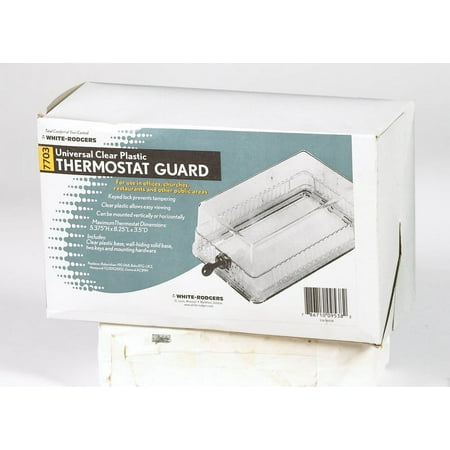 White-Rodgers G20 Universal Locking Thermostat Guard, Clear Cover