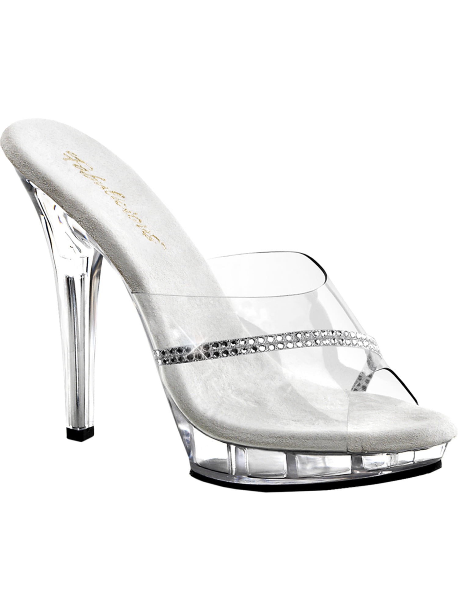 lace up clear platform heels