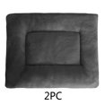 thumbnail image 2 of Ruimatai Clearance Pets House Dog Bed, Puppies Orthopedic Crate Foam Dog Bed,Machine Washable, Available On Both Sides,Waterproof Dog Mattress Nonskid Bottom, Comfy Anxiety Pet Bed Mat（2 Gray）, 2 of 8
