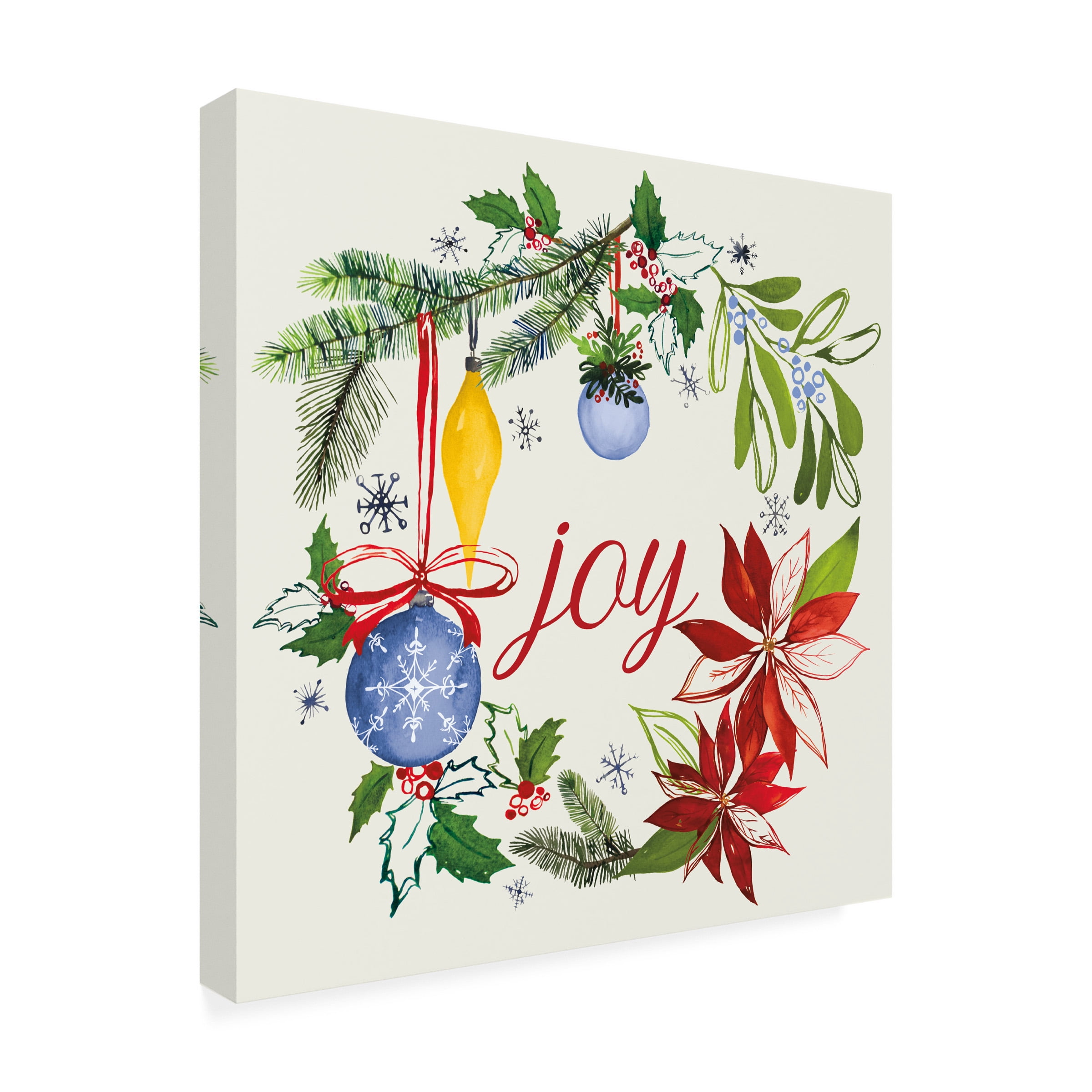 Harriet Sussman 'Watercolor Christmas VI' Canvas Art