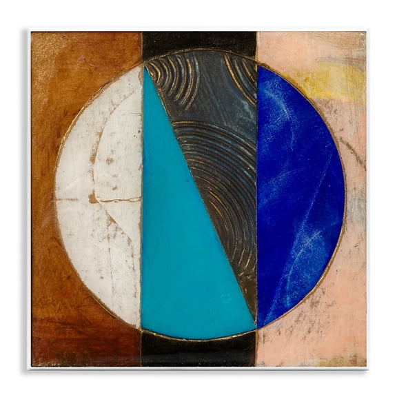 Stupell Industries Modern Structured Circle Abstraction Wall Plaque Art, 12 x 12, by Matthew Finger