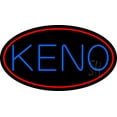 thumbnail image 1 of Keno With Oval 2 LED Neon Sign 13 x 24 - inches, Black Square Cut Acrylic Backing, with Dimmer - Bright and Premium built indoor LED Neon Sign for wall décor, arcarde, and storefront., 1 of 7