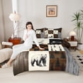 thumbnail image 4 of Feelyou Wildlife Bear Teens Queen Comforter Set, Vintage Buffalo Plaid Bedding Sets, Rustic Farmhouse Theme Reversible Bedding Comforter Set, Luxury Bedroom Decor, 3-Piece, 4 of 8