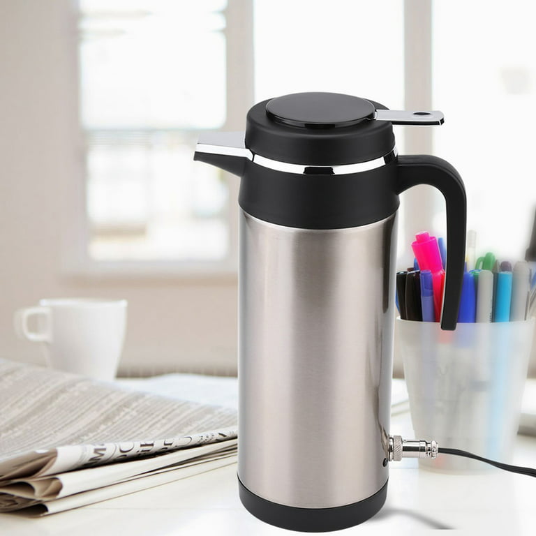  Car Kettle Thermos Heating Kettle Water, 1200ML 12V/24V Car  Electric Heating Cup Stainless Steel Electric In-car Kettle Travel Thermoses  Heating Water Bottle(24V) other electrical appliances : Home & Kitchen