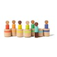 thumbnail image 1 of Lovevery Post & Play Peg People Baby Toy, 7 Wooden Peg Doll Practice Color Matching, Stacking, and Balancing, Ages 13 Months +, 1 of 5