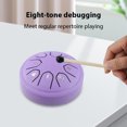 thumbnail image 4 of Percussion Instrument,Drum Meditation Balmy Drum 4 Inch Steel Drum With Drum Friends Handpan Notes C And Time Key Percussion Inch 8 C Key Majors Dsfen And Majors Friends 8 Notes Meditation And, 4 of 7