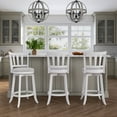 thumbnail image 6 of Hillsdale Furniture Presque Isle Wood Counter Height Swivel Stool, White, 6 of 16