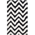 thumbnail image 2 of Safavieh Barcelona Rowan Geometric Shag Area Rug, Ivory/Black, 2'3" x 3'9", 2 of 7