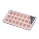 thumbnail image 2 of Molde de silicona de 21 cavidades para hacer cubitos de hielo, bandeja para molde de crema para pasteles con tapa, utensilios para hornear, cuadrado, rosa Methold HA004768-01, 2 of 7