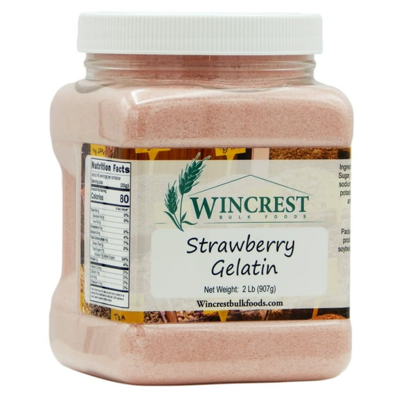 WinCrest Instant Strawberry Gelatin - 2 Lb Tub